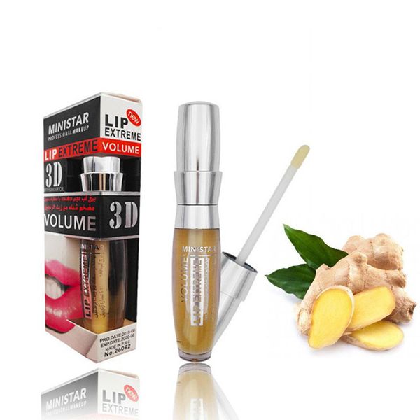 ministar lips extreme 3d lip gloss volume plumping moisturizing lipgloss fashion profesisonal makeup with ginger oil